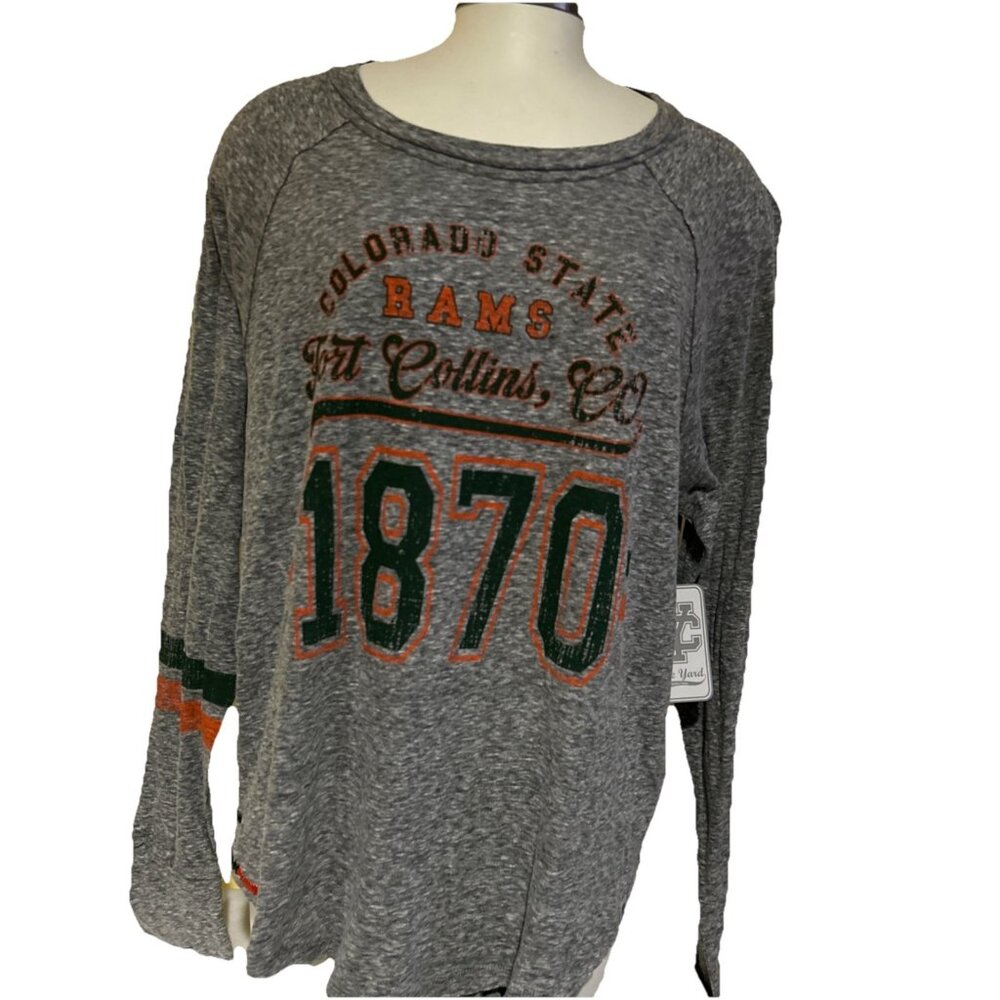 NEW CSU Colorado State Retro Rams Aggies Womens Lounge Set Shirt Pants M NCAA - Picture 5 of 16